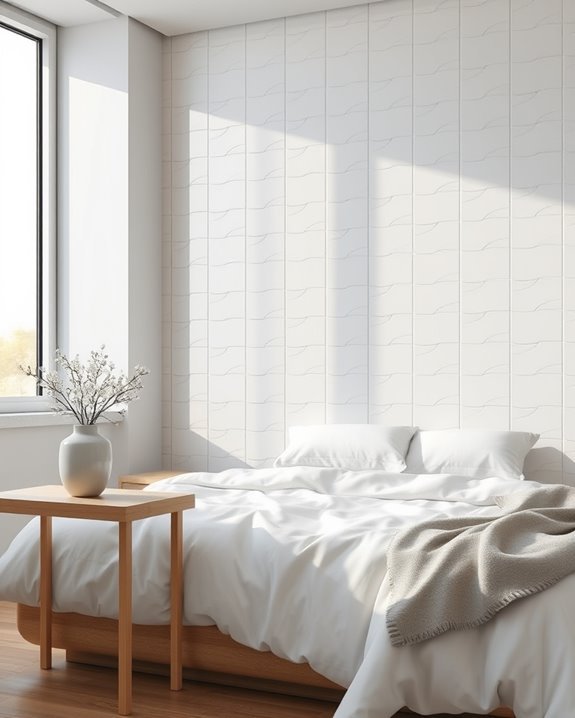 glossy tiles enhance brightness