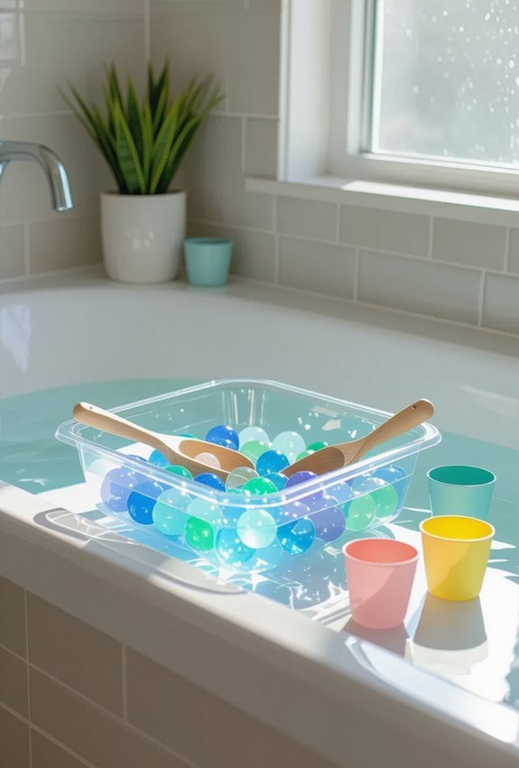 glow scented water play bin