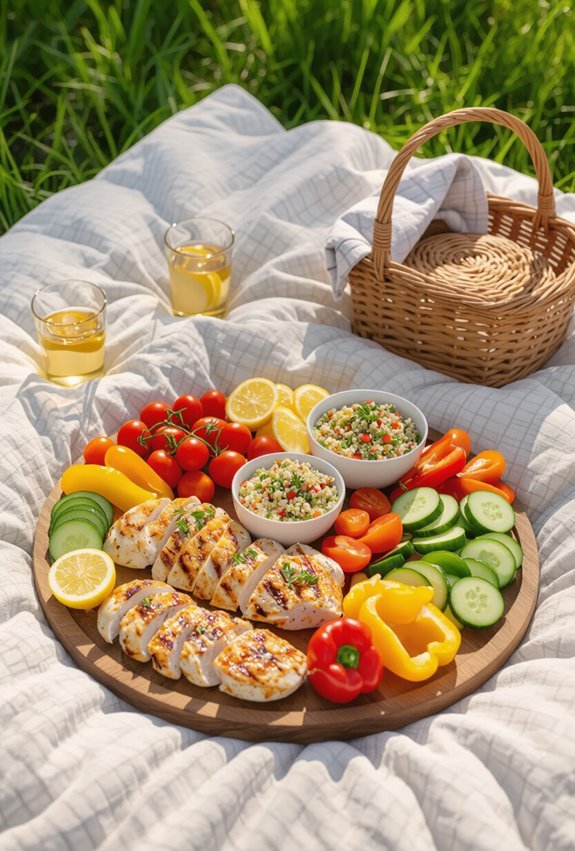 gluten free picnic wraps and muffins