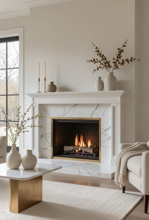 gold accented blush glam surround