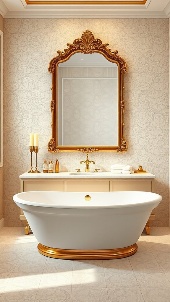 gold accents elevate elegance