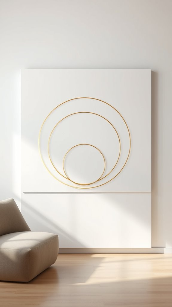 gold accents elevate minimalism