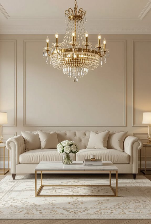 gold crystal chandelier focalpoint