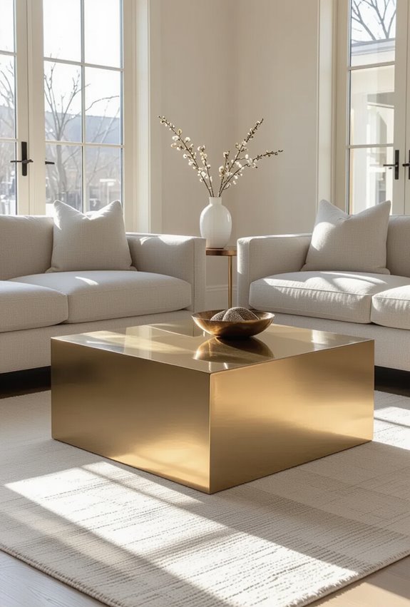 gold or silver geometric marble