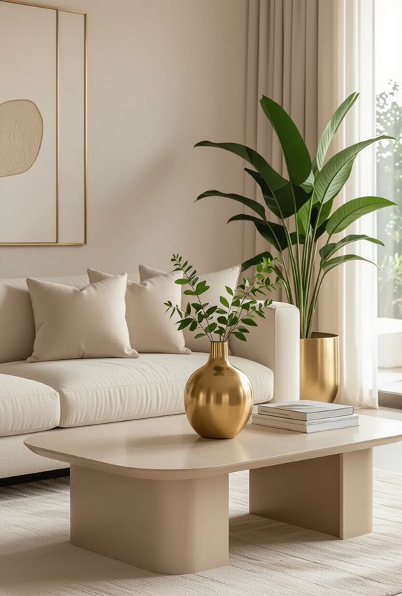 gold planters add glamour