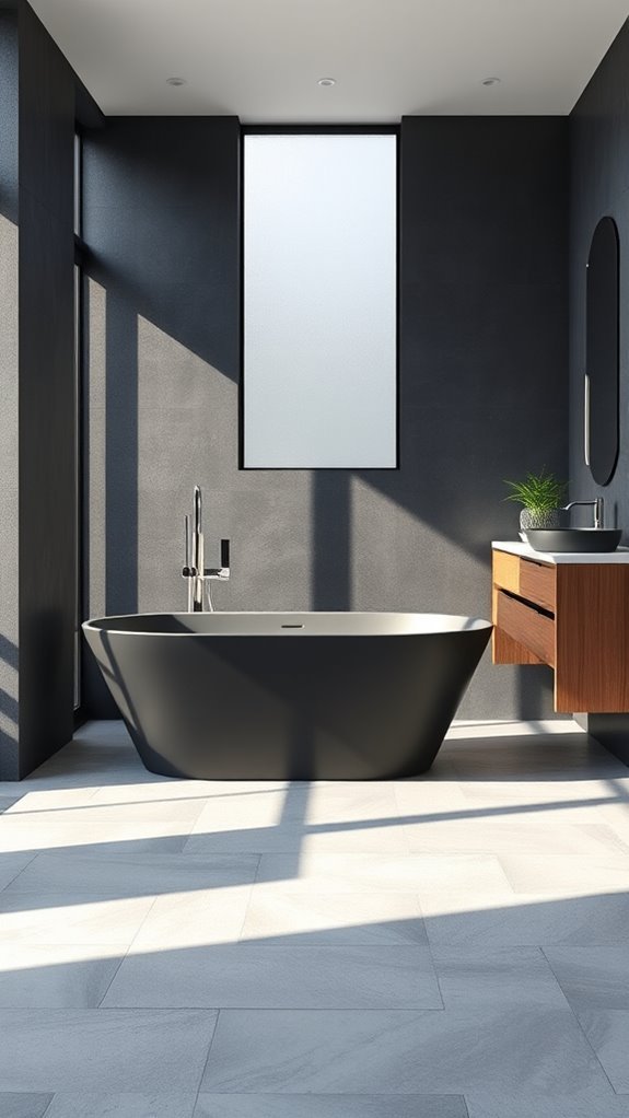 graphite for modern bathrooms