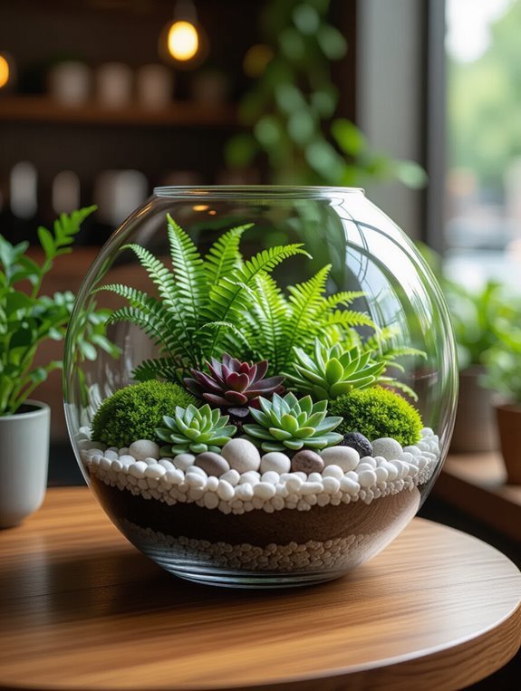 greenery enhances cozy ambiance