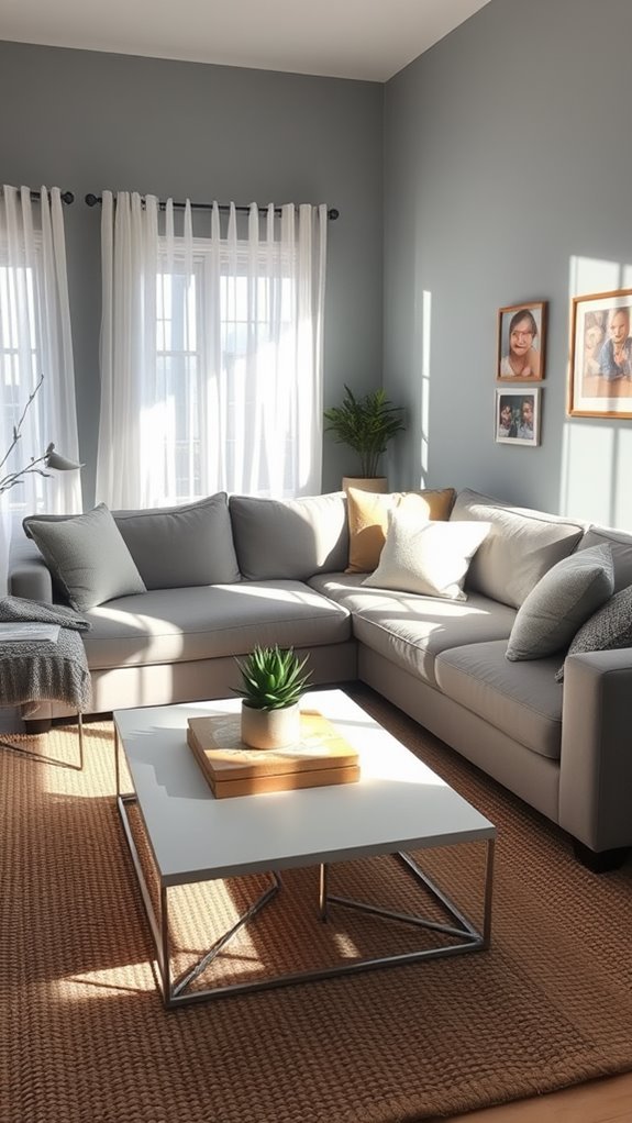 grey blue for kids areas