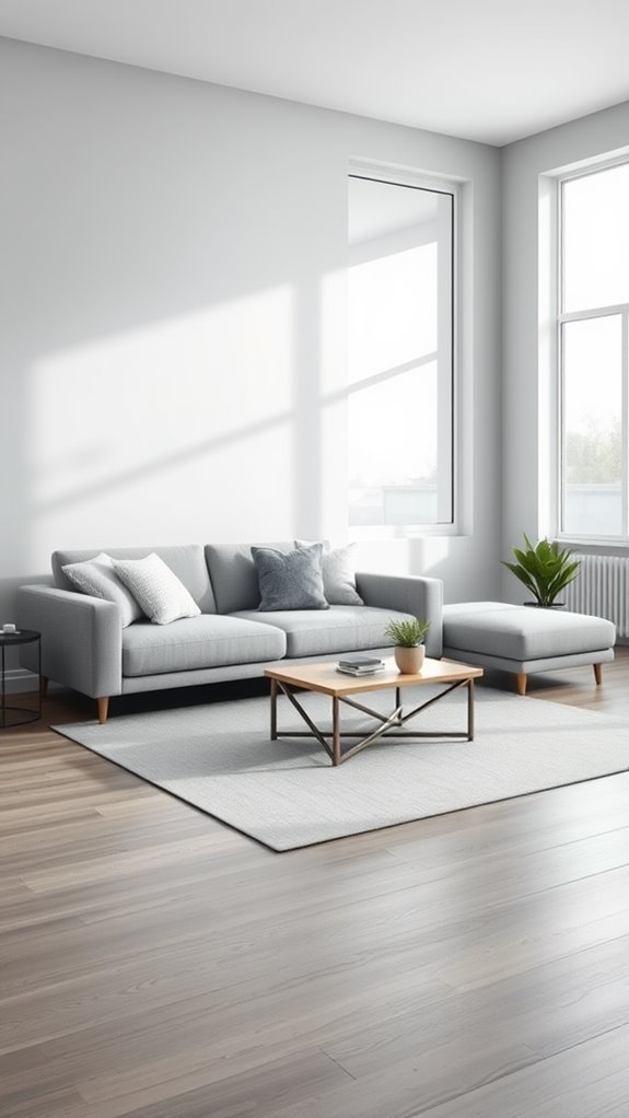 grey blue minimalist aesthetics