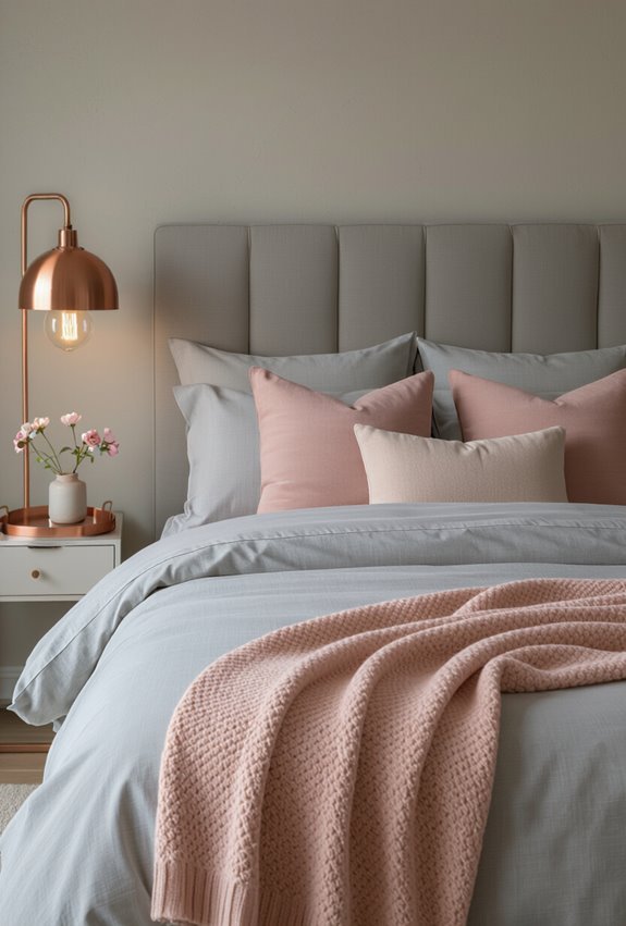 grey blush copper warmth