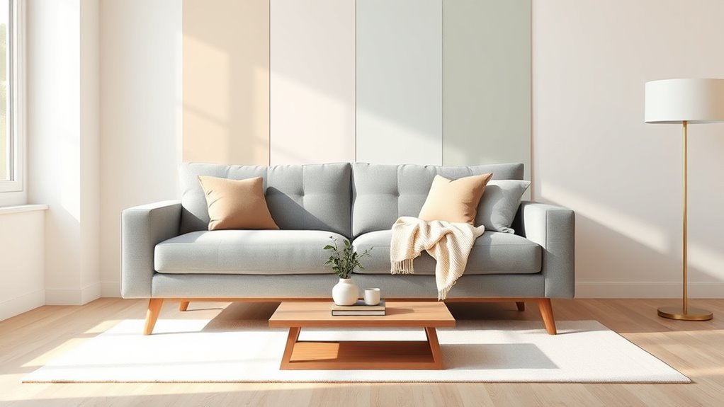 grey couch wall color tips