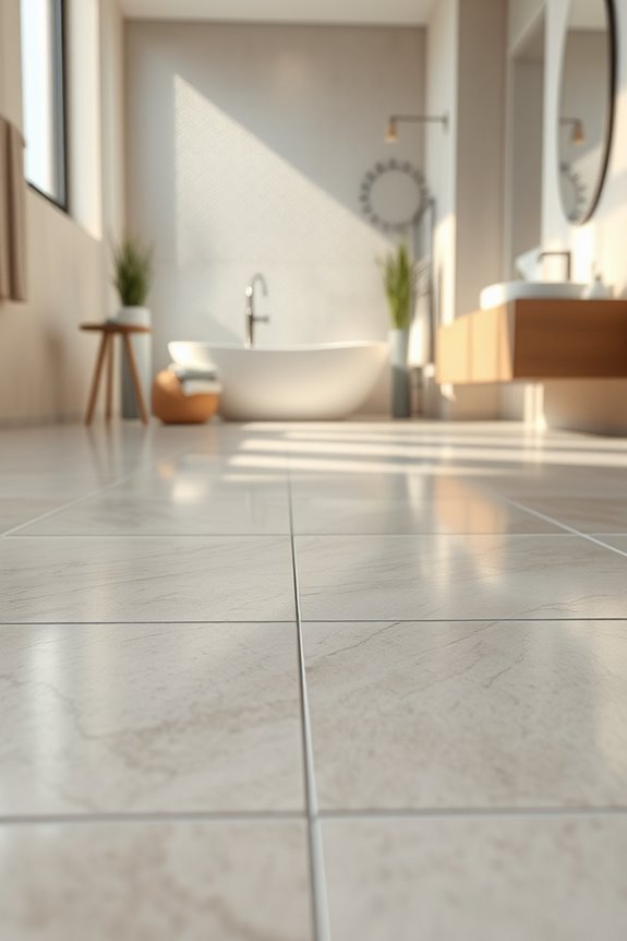 grout infused tiles simplify cleaning