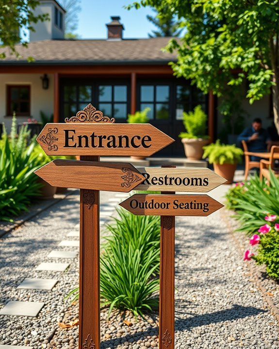 guiding customers to entrance