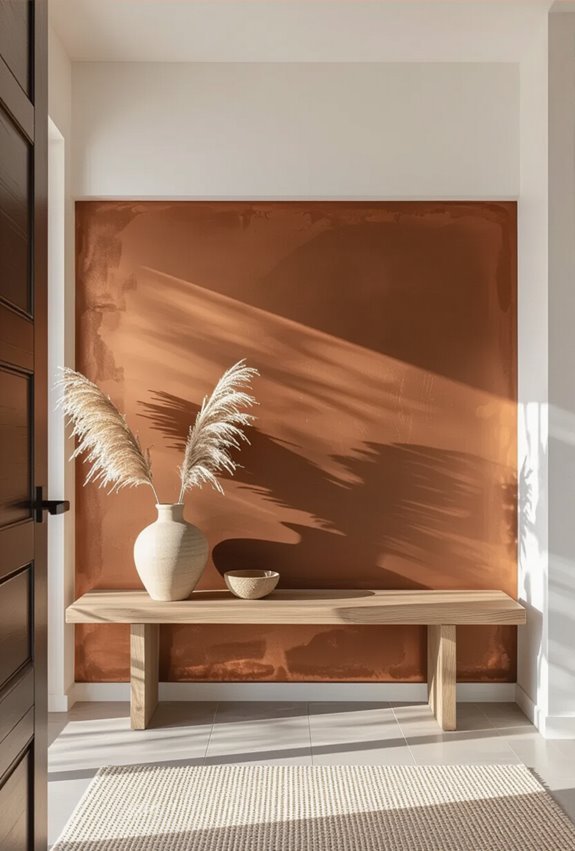 hammered copper textured accent