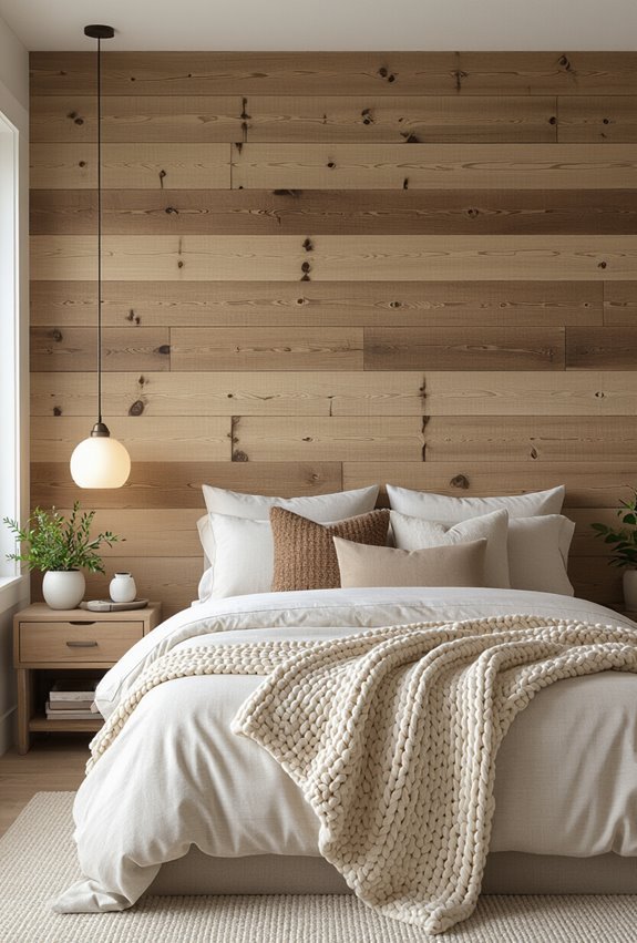 hand hewn rustic wood accent