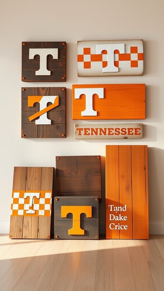 hand painted ut wooden signs
