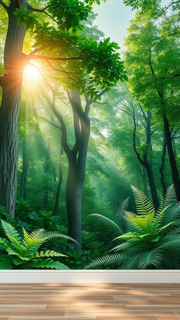 hand painted vibrant wall murals