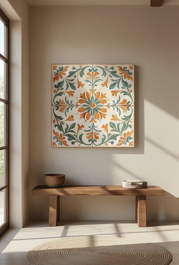 handcrafted ceramic welcome tiles