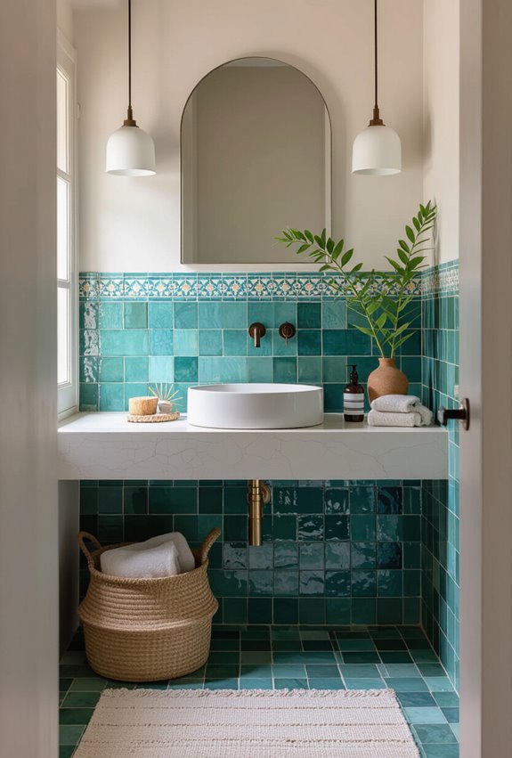 handcrafted irregular glazed depth