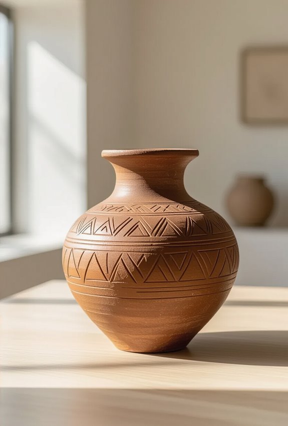 handcrafted kiln fired african pottery