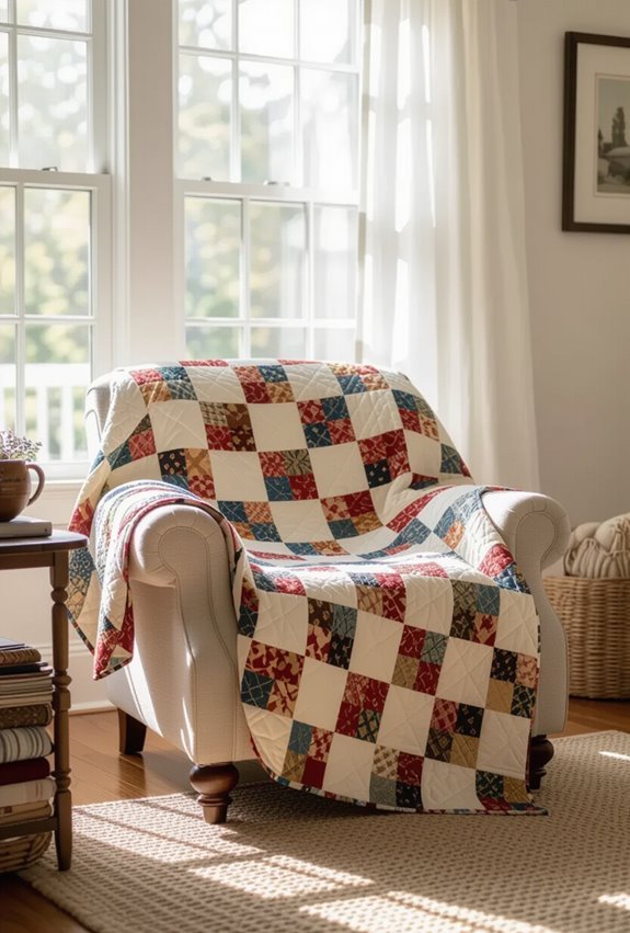 handcrafted quilts add warmth
