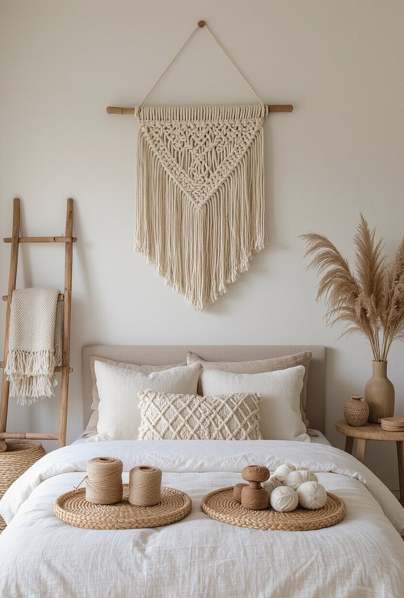 handcrafted woven macram wallpieces