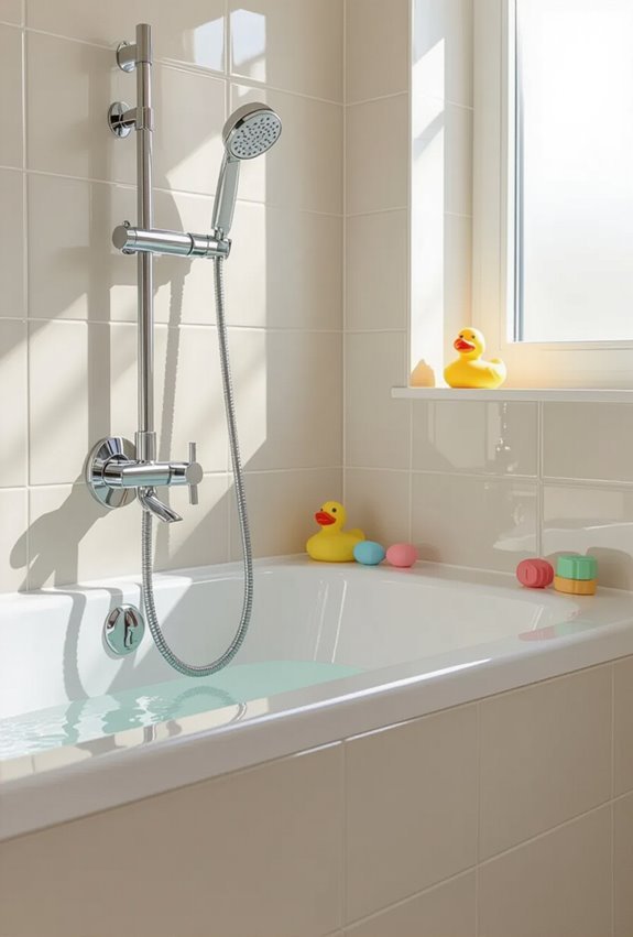 handheld adjustable showerhead rinsing