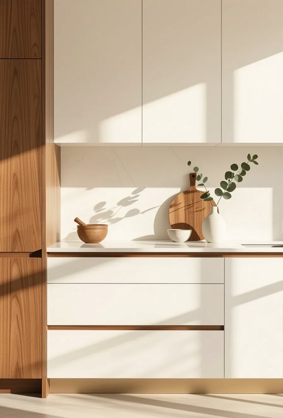 handleless matte seamless cabinetry