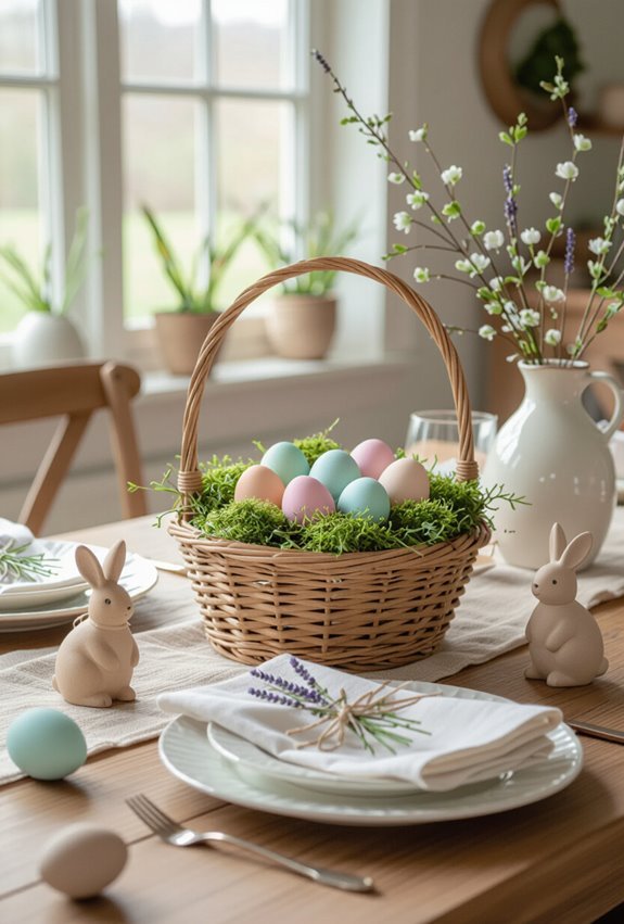 handmade easter ornaments centerpiece