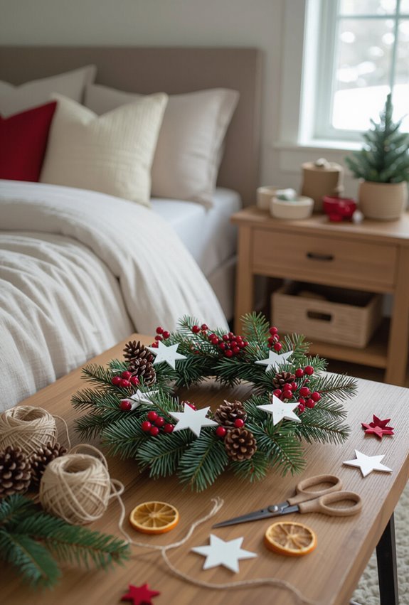 handmade festive bedroom decor