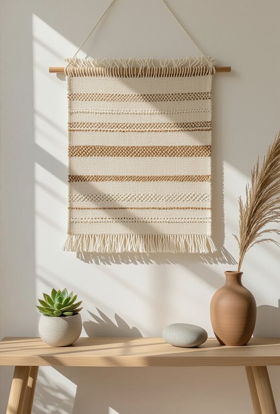 handmade textured woven wallhangings