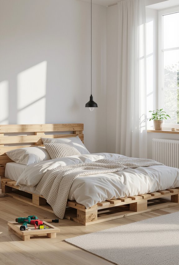 handmade ventilated pallet bed