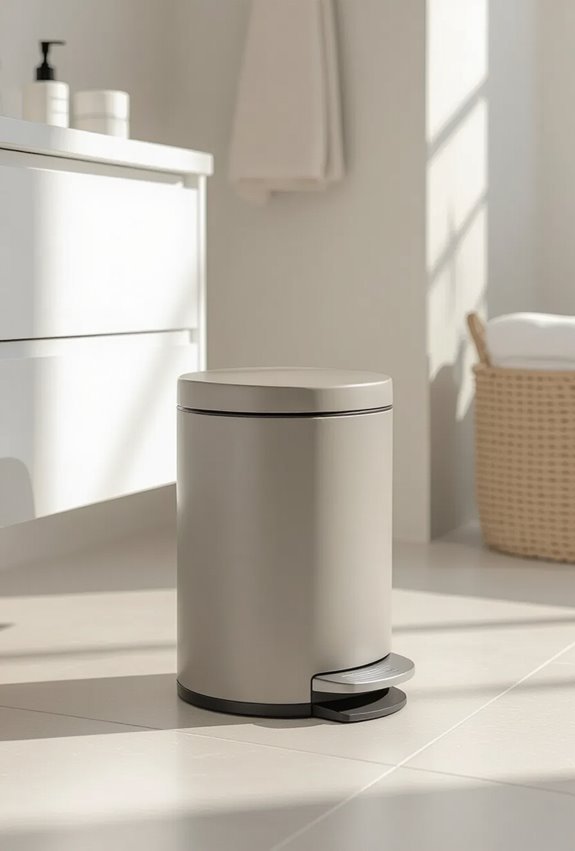 hands free compact pedal bins