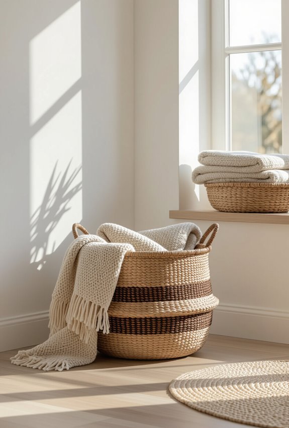 handwoven african baskets for storage