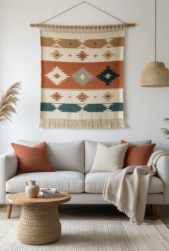 handwoven tapestry anchors seating