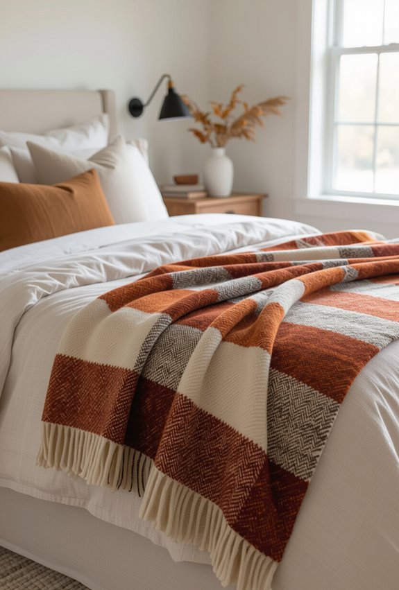 handwoven wool throws texture