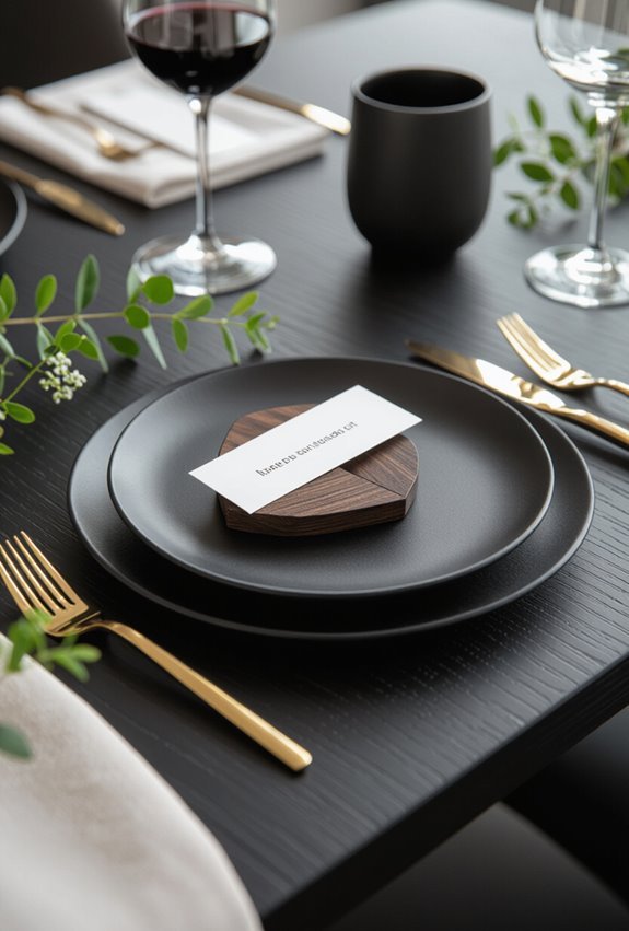 handwritten wax sealed placecards