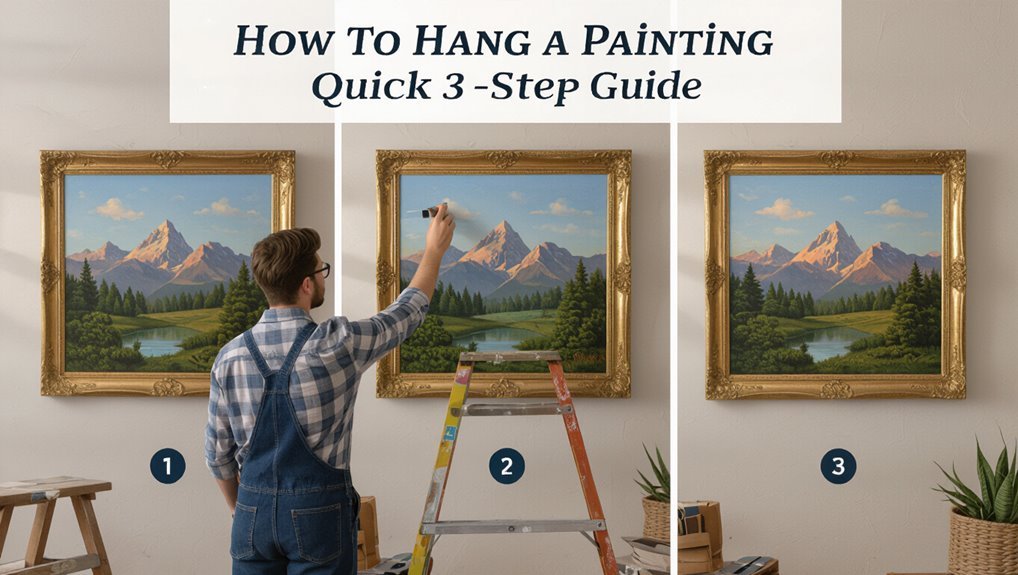 hang painting at eye level