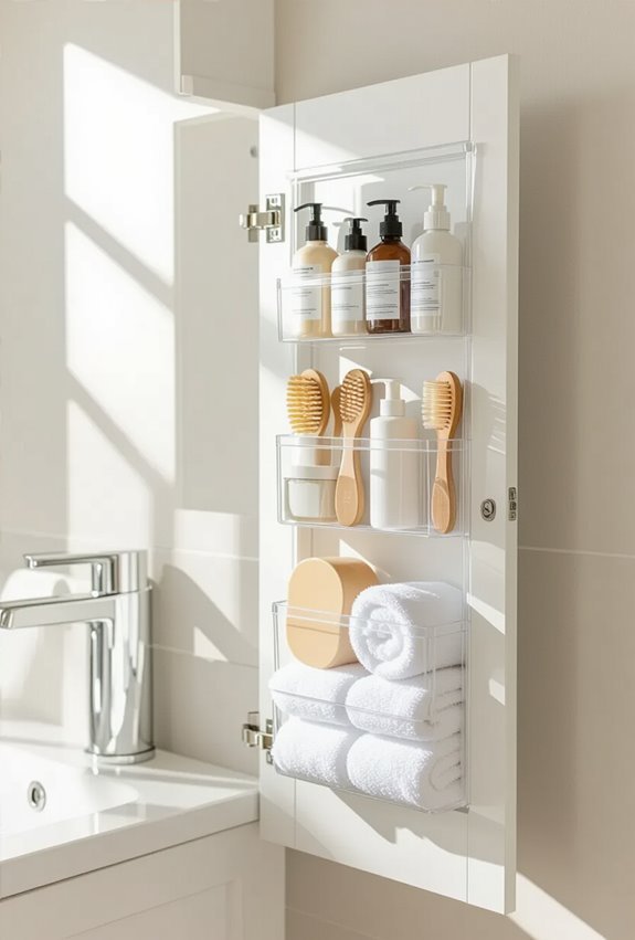 hang pocket organizers on doors