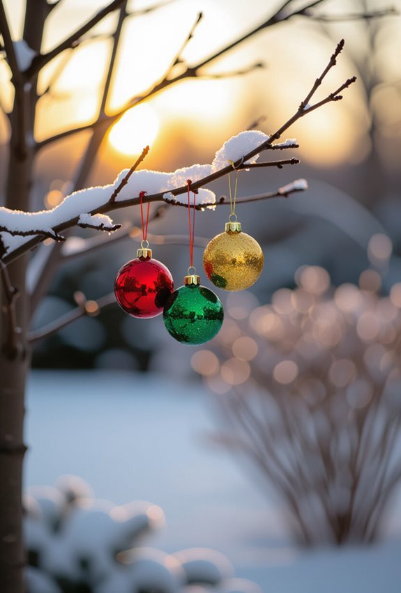 hang shatterproof colorful baubles
