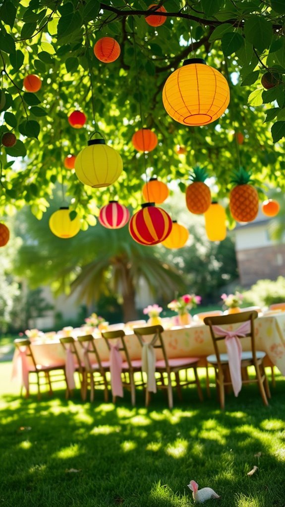 hanging fruit party decorations