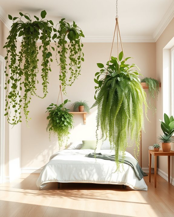hanging plants for vertical greenery