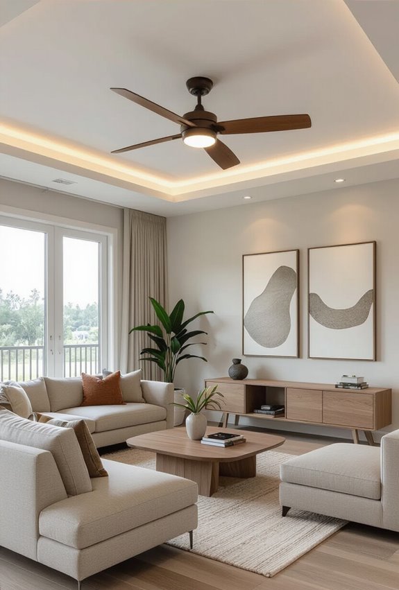 harmonious fan finish coordination