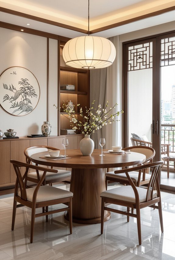 harmonious feng shui dining