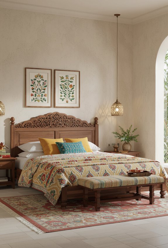 harmonious vibrant patterned palette