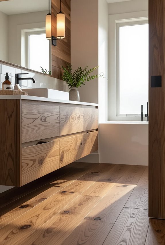 harmonize wood tones thoughtfully