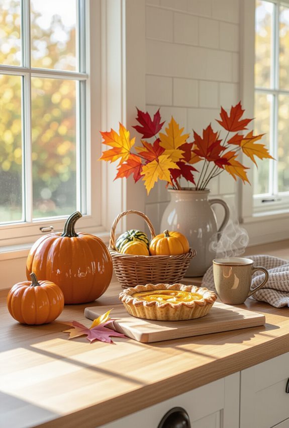harvest inspired autumn kitchen accents