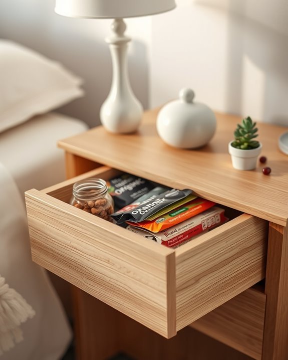 healthy midnight snack drawer