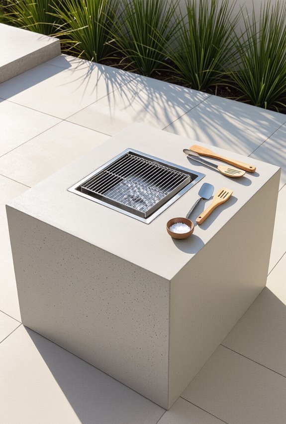 heat resistant concrete slab stand