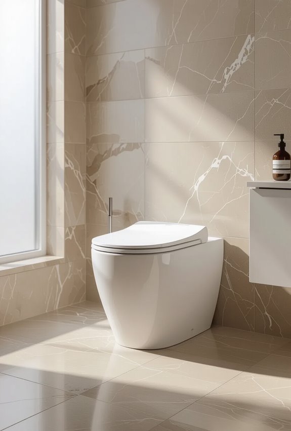 heated bidet automatic flushing